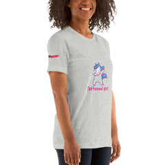 Tattooed Girl Einhorn T-Shirt