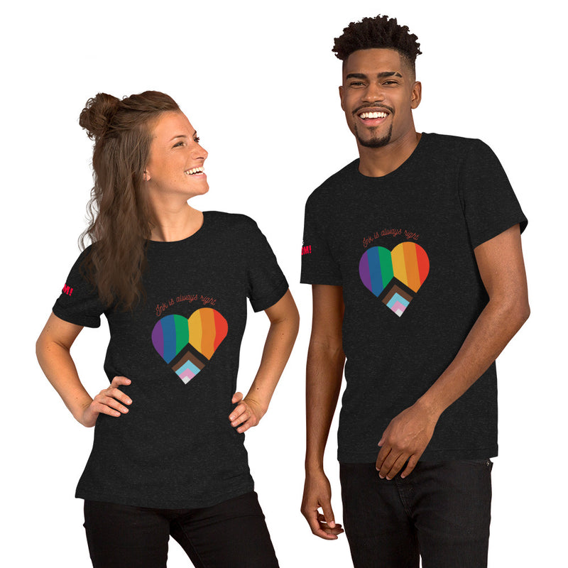 Love is Love - Rainbow Heart -T-Shirt