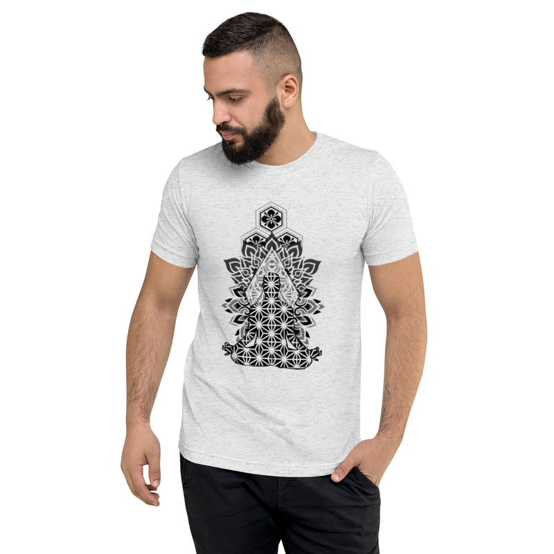 Geometric Line - Buddha T-Shirt – Harmonie trifft auf Moderne