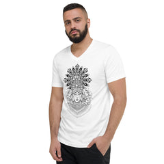 Mandala Göttin- T-Shirt V-Ausschnitt