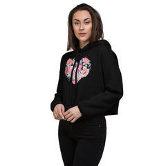 Ink Herz Crop-Hoodie