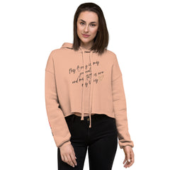 My body is my Journal Crop-Hoodie