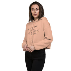 My body is my Journal Crop-Hoodie