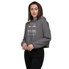 Tattoos are like love Crop-Hoodie