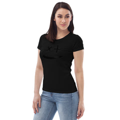 Rockstar Line-  Enganliegendes Bio-T-Shirt für Damen