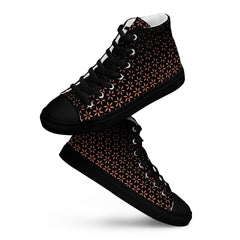 Geometric Line-High-Top Leinenschuhe für Damen