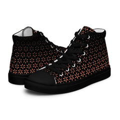 Geometric Line-High-Top Leinenschuhe für Damen