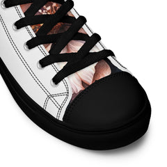 Art Line- Schädel mit Rosen-High-Top Leinenschuhe für Damen