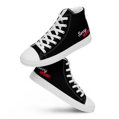 Black Line - High-Top Leinenschuhe