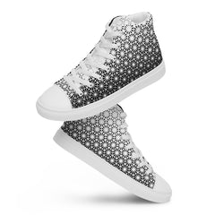 Geometric Line -High-Top Leinenschuhe