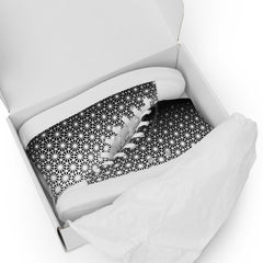 Geometric Line -High-Top Leinenschuhe