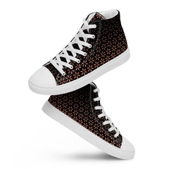 Geometric Line-High-Top Leinenschuhe für Damen