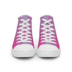 High-Top Leinenschuhe für Damen