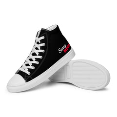 Black Line - High-Top Leinenschuhe