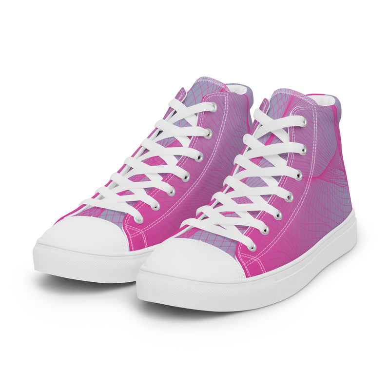 High-Top Leinenschuhe für Damen