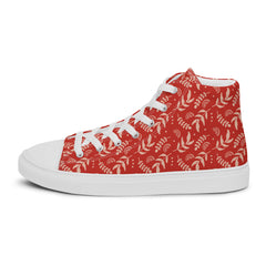 Herbstmuster High-Top Leinenschuhe