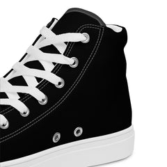 Black Line - High-Top Leinenschuhe