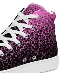 Geometric Line - High-Top Leinenschuhe