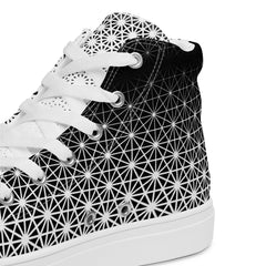 Geometric Line -High-Top Leinenschuhe