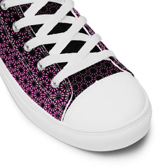 Geometric Line - High-Top Leinenschuhe