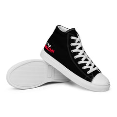 Black Line - High-Top Leinenschuhe