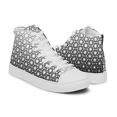 Geometric Line -High-Top Leinenschuhe