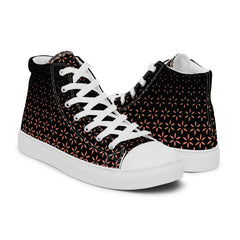 Geometric Line-High-Top Leinenschuhe für Damen