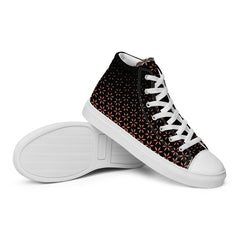 Geometric Line-High-Top Leinenschuhe für Damen