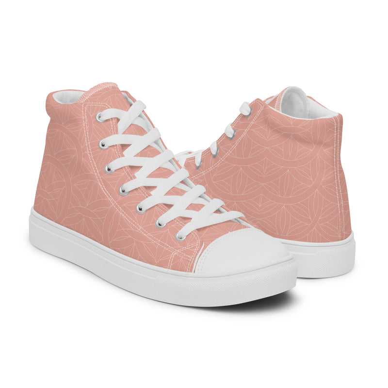 High-Top Leinenschuhe für Damen