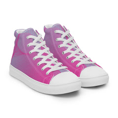 High-Top Leinenschuhe für Damen