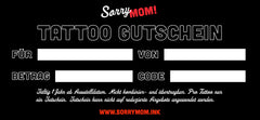 Geschenkgutschein Sorry Mom Ink