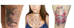 Chest Tattoos (mehrere)- Talisman auf der Haut