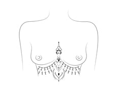 Sternum Tattoos (mehrere)- Talisman auf der Haut